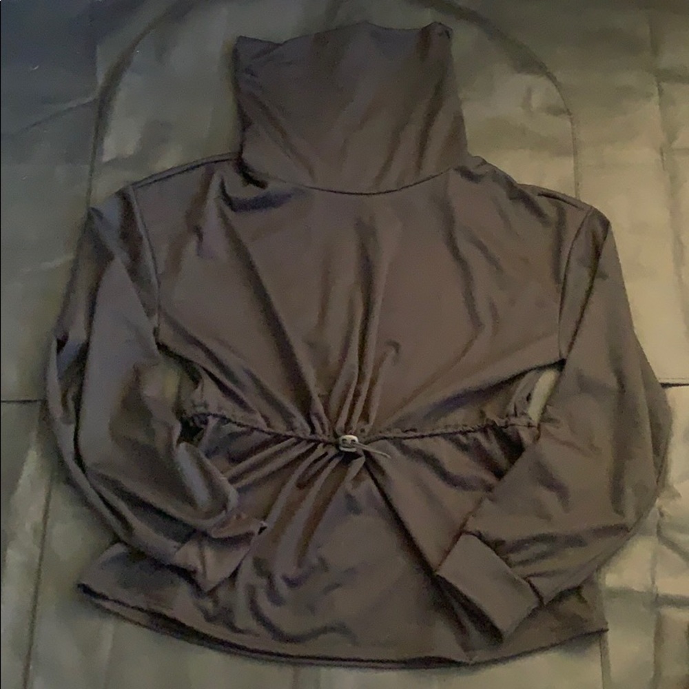 NWT FACE MASK TURTLENECK JUMPER TOP WAIST SMALL